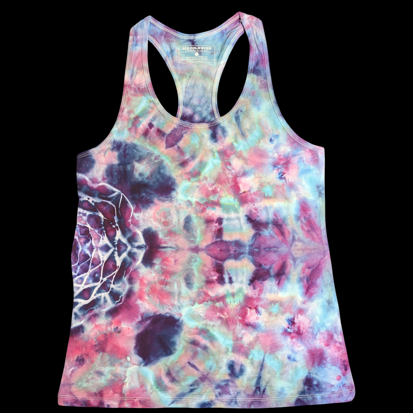 Side Mandala Purples Ladies Cut Tanks