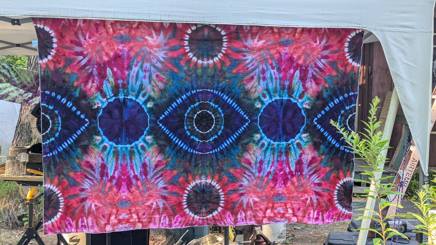 Seeing Eye Ice Dyed Large Sarong Wrap/Tapestry 72"x40"