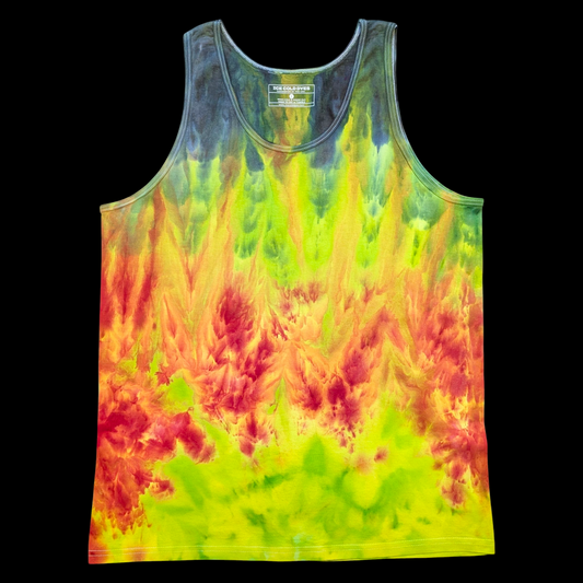 Sunset Inferno - Large Men's Tank Top