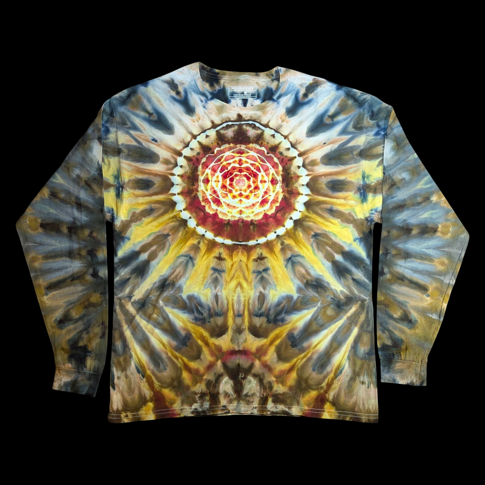 Ocean Abyss - Medium Ice Dyed Shirt - one of a kind wearable art