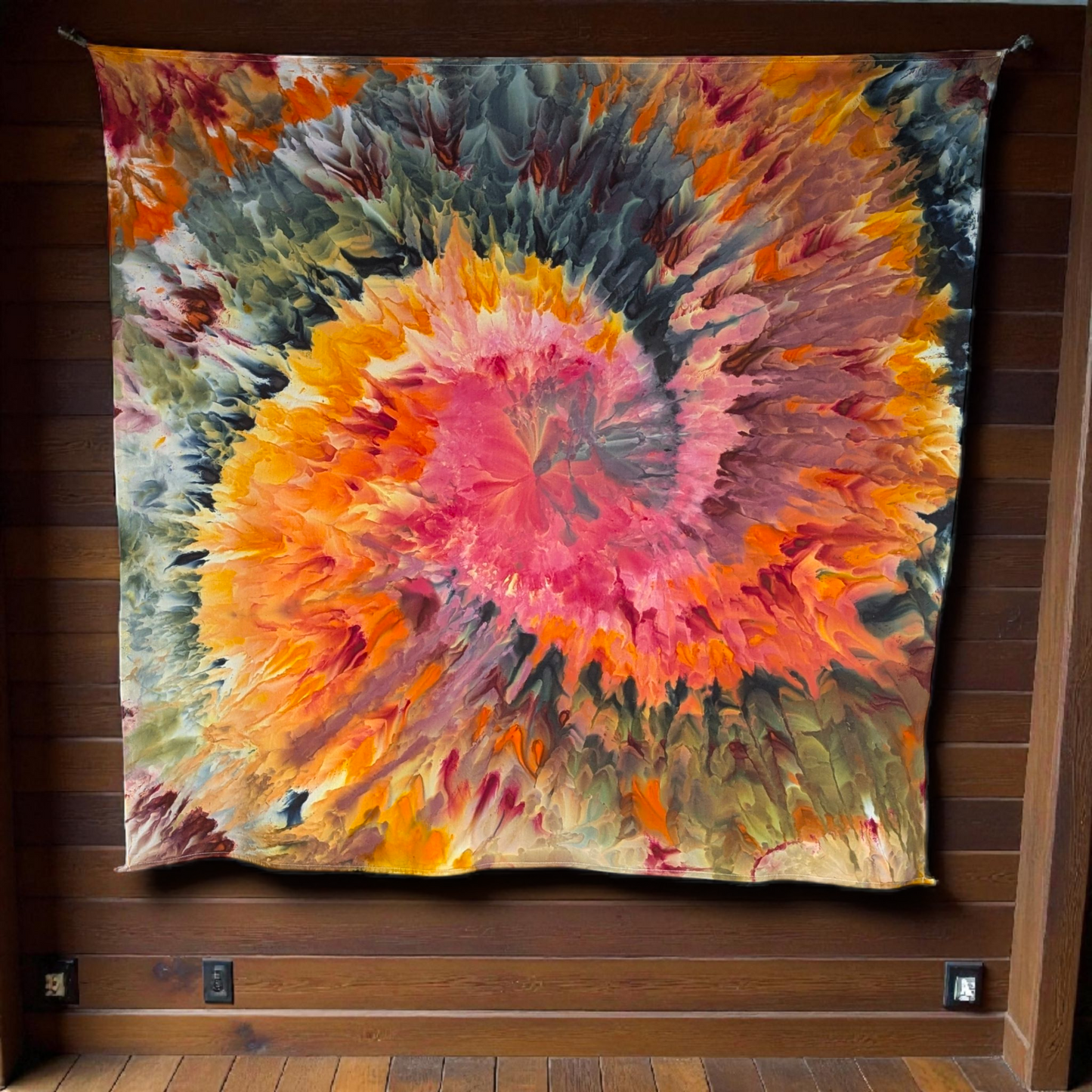 Fireburst Flow - 58"x58"