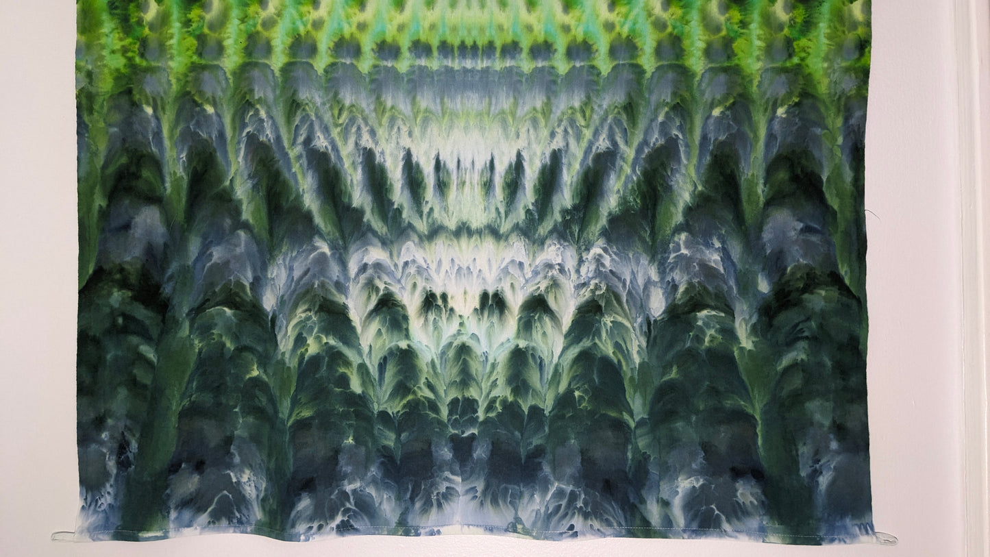 Which Way Is Up? 42"x38" Ice Dyed Tapestry
