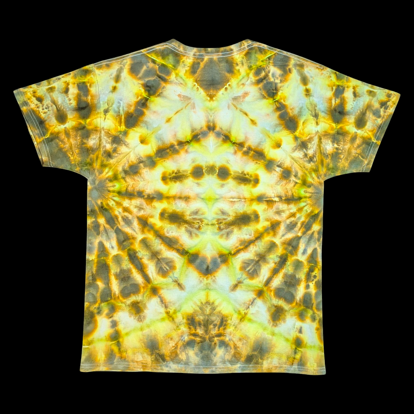 Yellow Fanfare - Large Ice Dyed Shirt