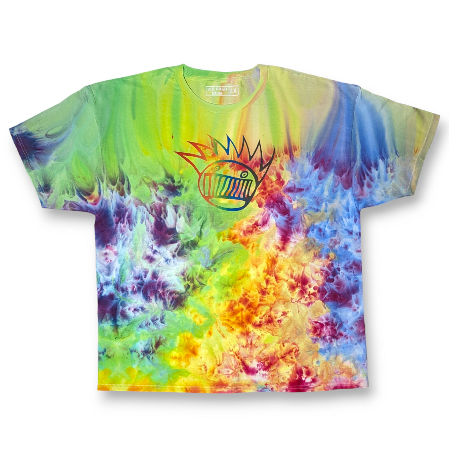 Rainbow Faded Boognish - Ice Dyed Shirt (Various Sizes)