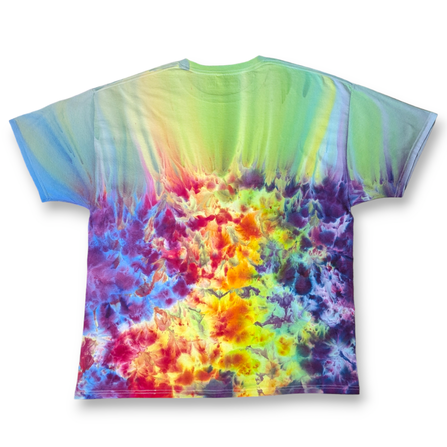 Rainbow Faded Boognish - Ice Dyed Shirt XL