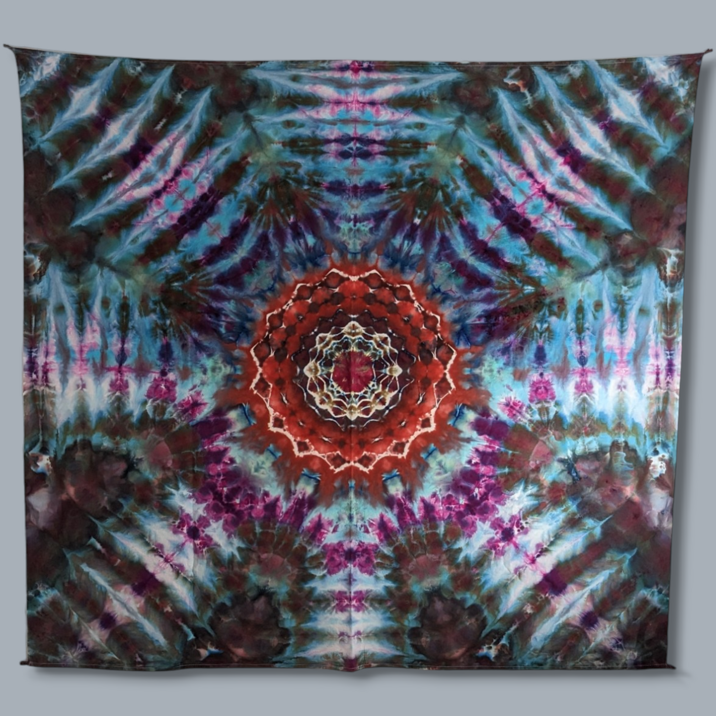 Electric Magenta - 58" x 58" Ice Dyed Tapestry