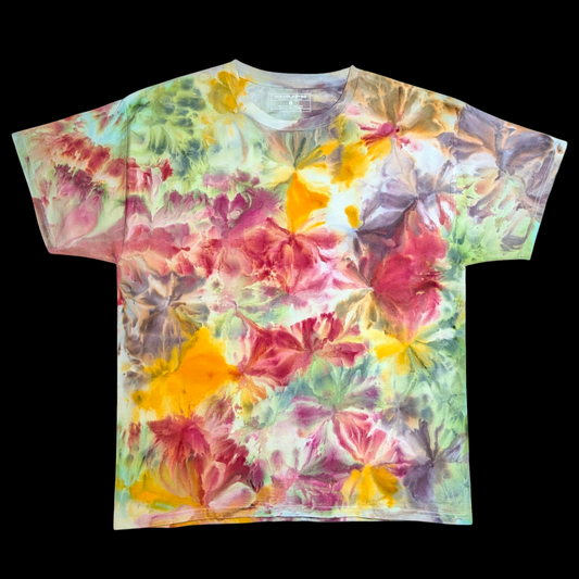 Wildflower Garden- Large Ice Dyed Shirt