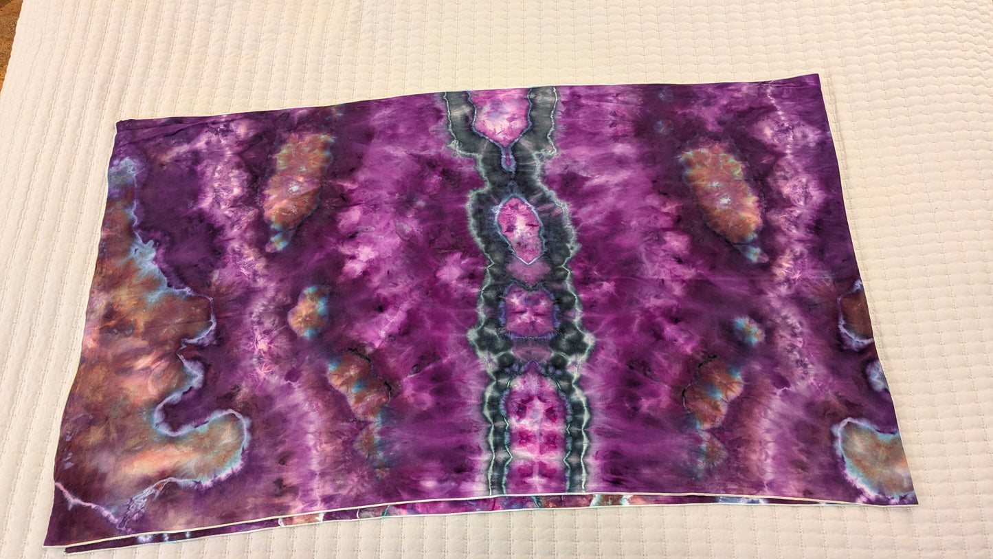 Purple Cosmos - Soft Rayon Ice Dyed Scarf 82"x22"