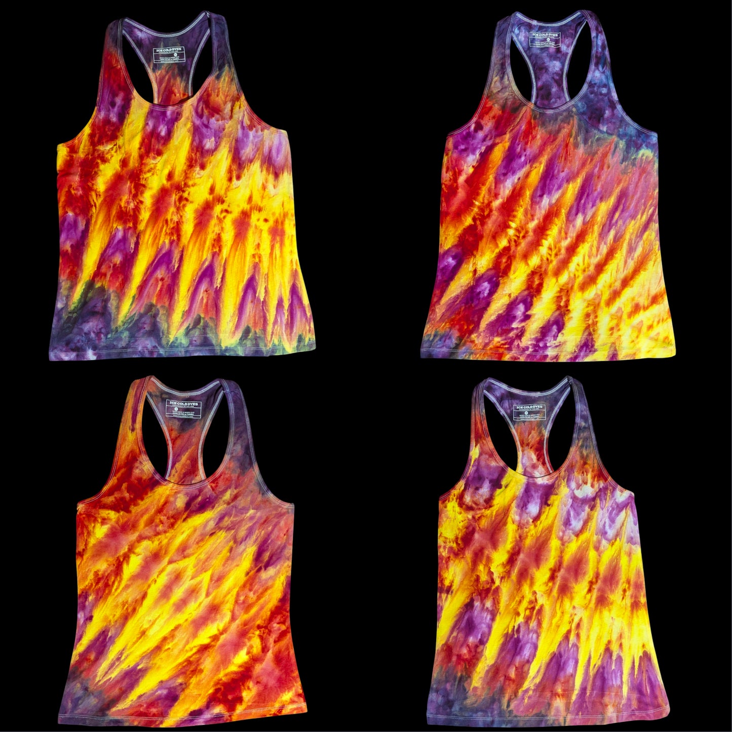 Firey Ladies Cut Tank Tops