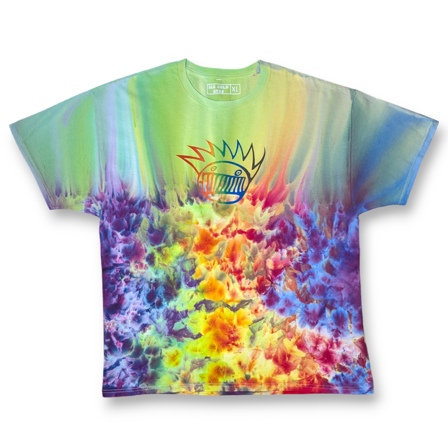 Rainbow Faded Boognish - Ice Dyed Shirt (Various Sizes)