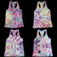 Side Mandala Purples Ladies Cut Tanks