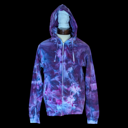 Medium Zip up Ice Dyed hoodie