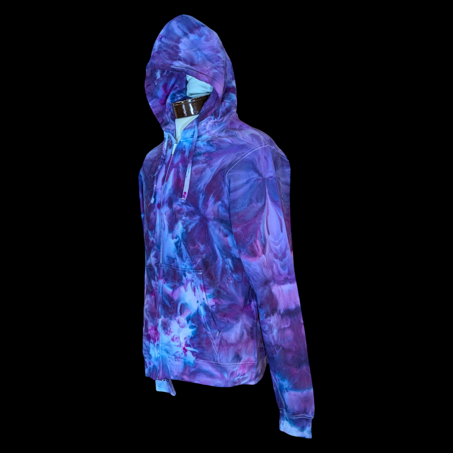 Medium Zip up Ice Dyed hoodie