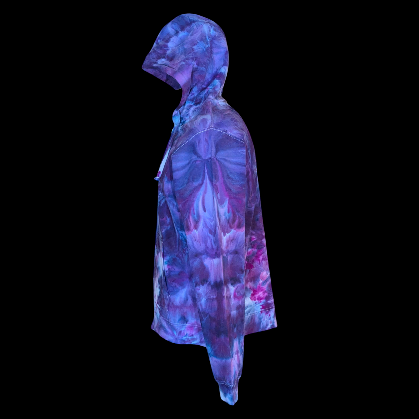 Medium Zip up Ice Dyed hoodie