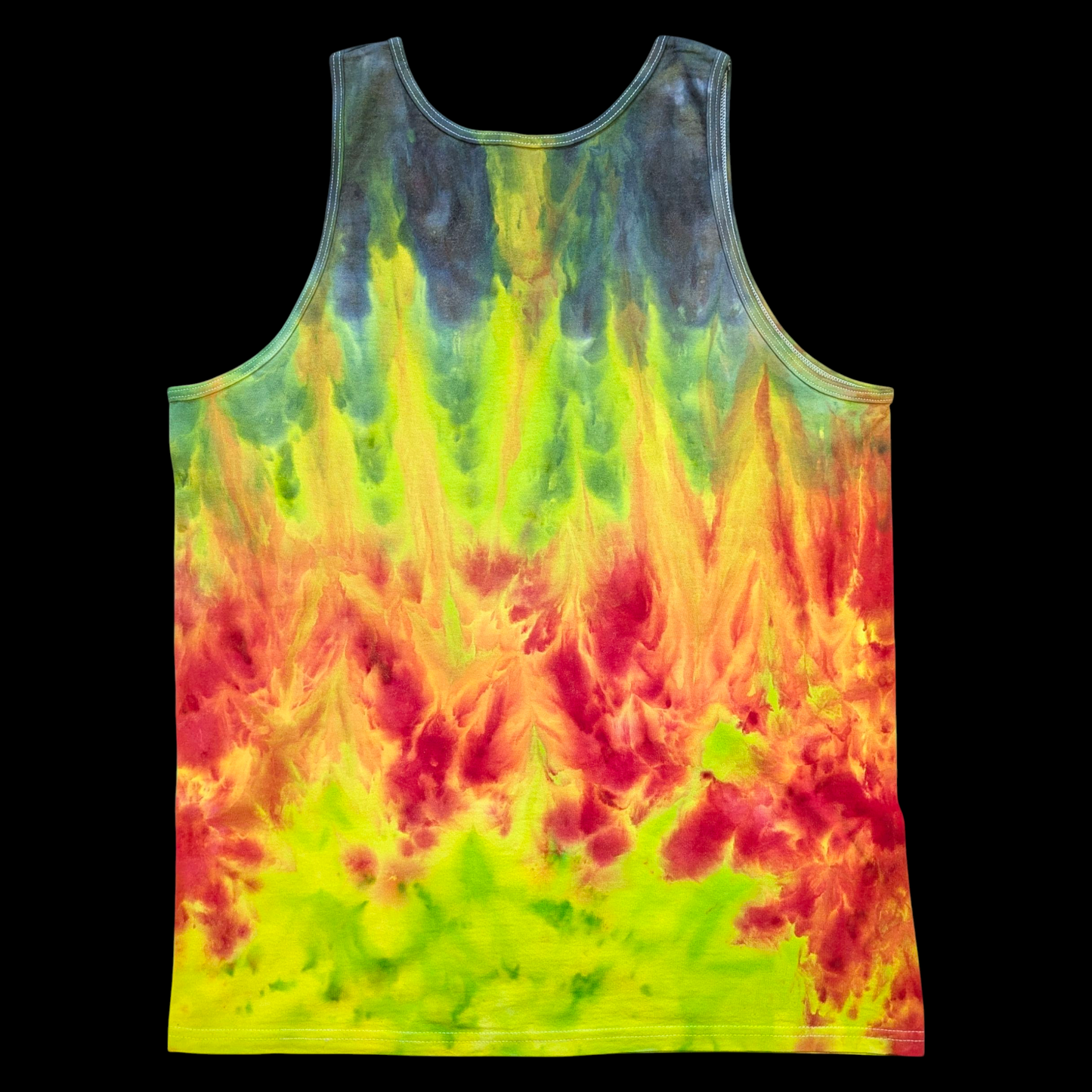 Sunset Inferno - Large Men's Tank Top