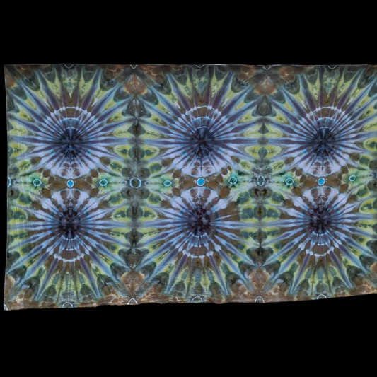 Six Circles Large Ice Dyes Sarong Wrap/Tapestry