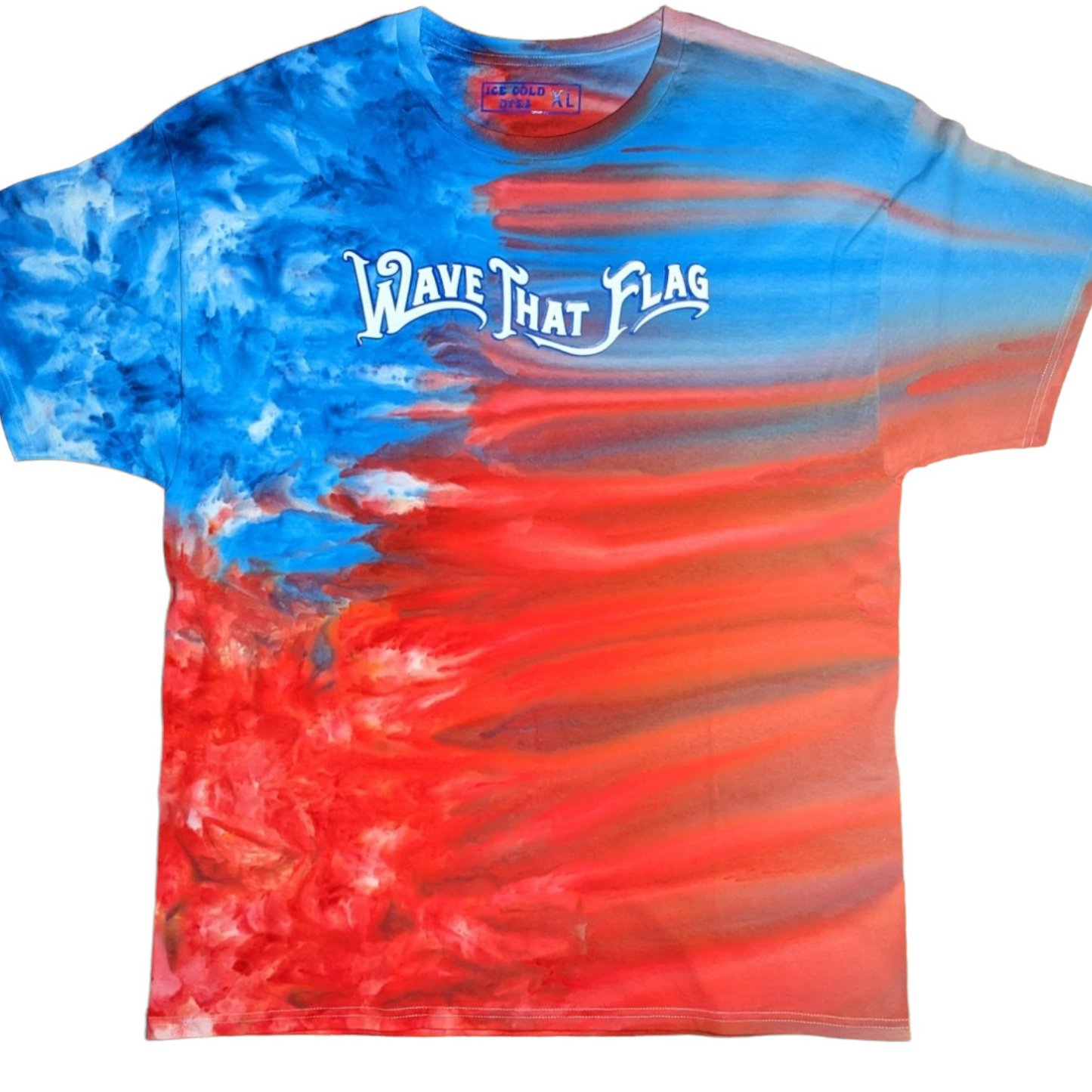 Wave That Flag Ice Dyed Shirt Assorted Sizes