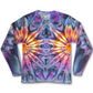 Purple Sunrise Folds For Fall - Medium Long Sleeve Ice Dyed Shirt