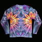 Purple Sunrise Folds For Fall - Medium Long Sleeve Ice Dyed Shirt