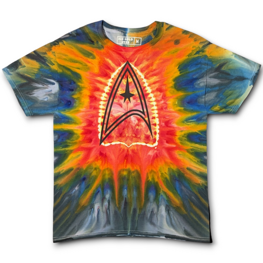 Galaxy Red - Medium Star Trek Tie Dye