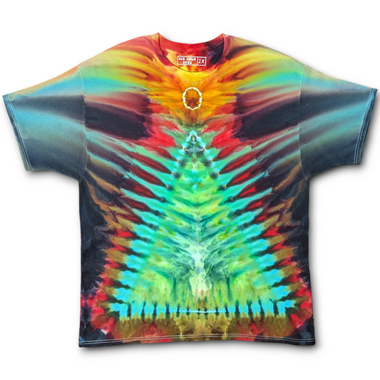 Christmas Is Kicking In - 2XL Ice Dyed Shirt