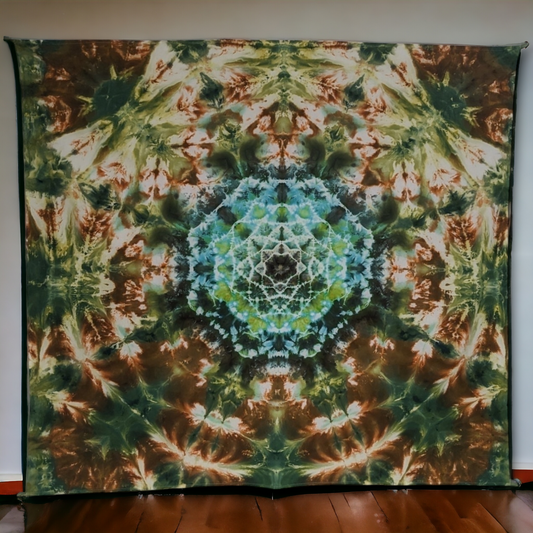 Forest Floor - Ice Dyed Tapestry 58"x58"