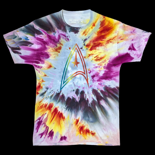 Plasma Burst - Medium Star Trek Inspired Tie Dye Shirt