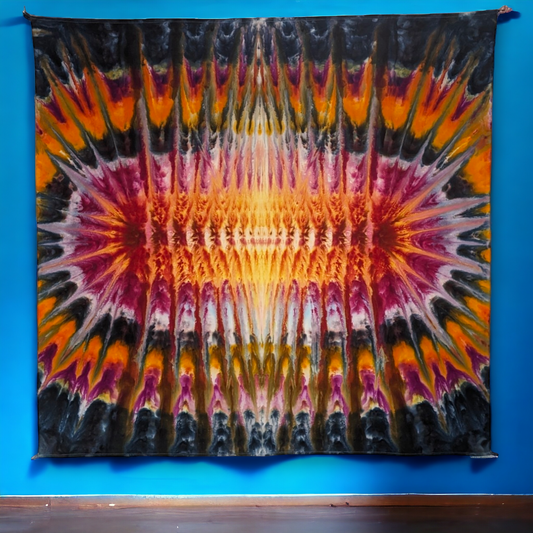 Department of Fire - 58"x58"Ice Dyed Tapestry