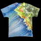 Topographic Dyeland - Large Ice /Tie Dye Shirt