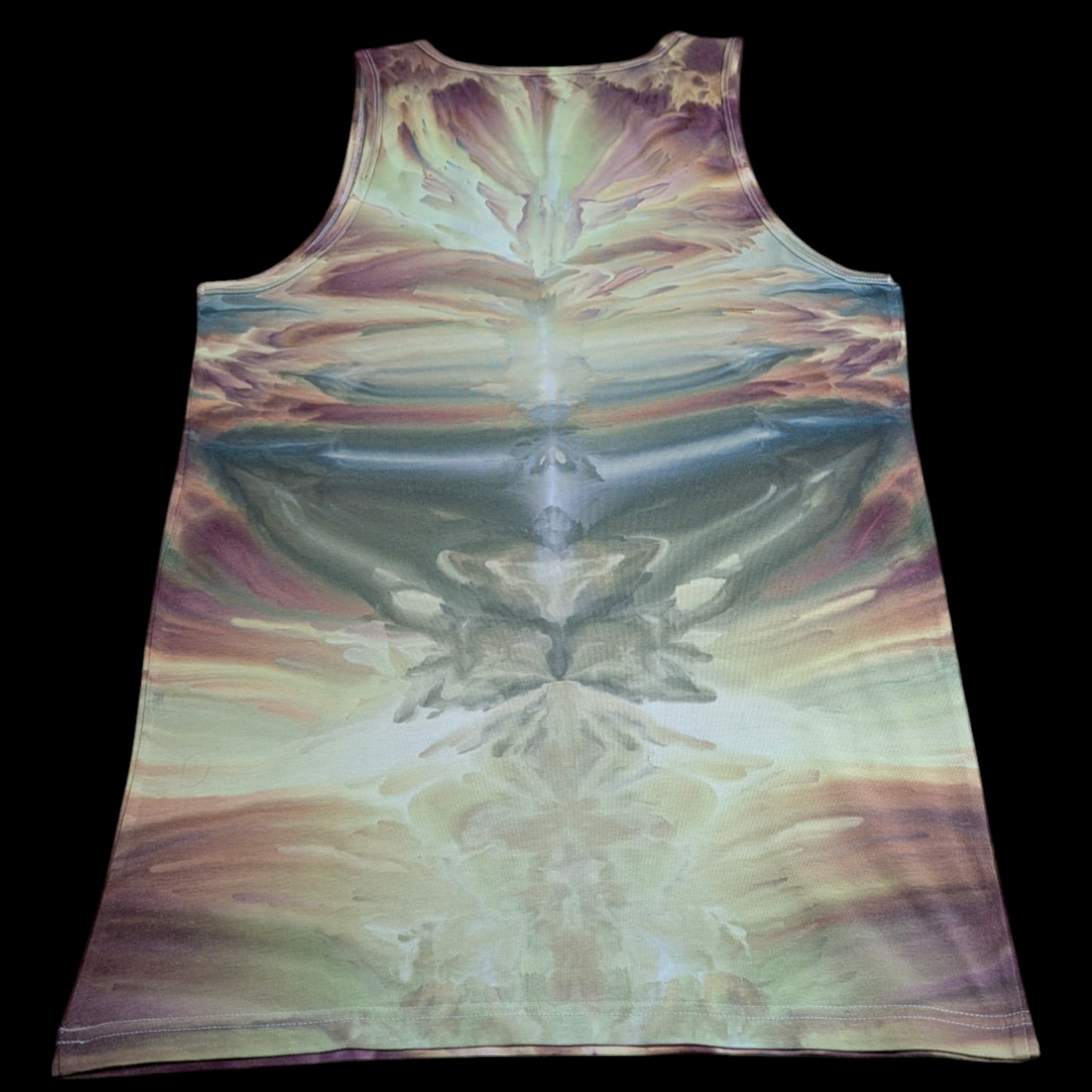 Workout burst - Medium Ice/Tie Dye moisture Wicking Tank top