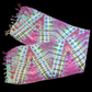 Lightweight Ice Dyed Scarves with Fringe Ends 76"x22"