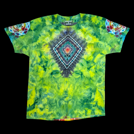 Obsidian Bloom - Large Ice Dyed Shirt