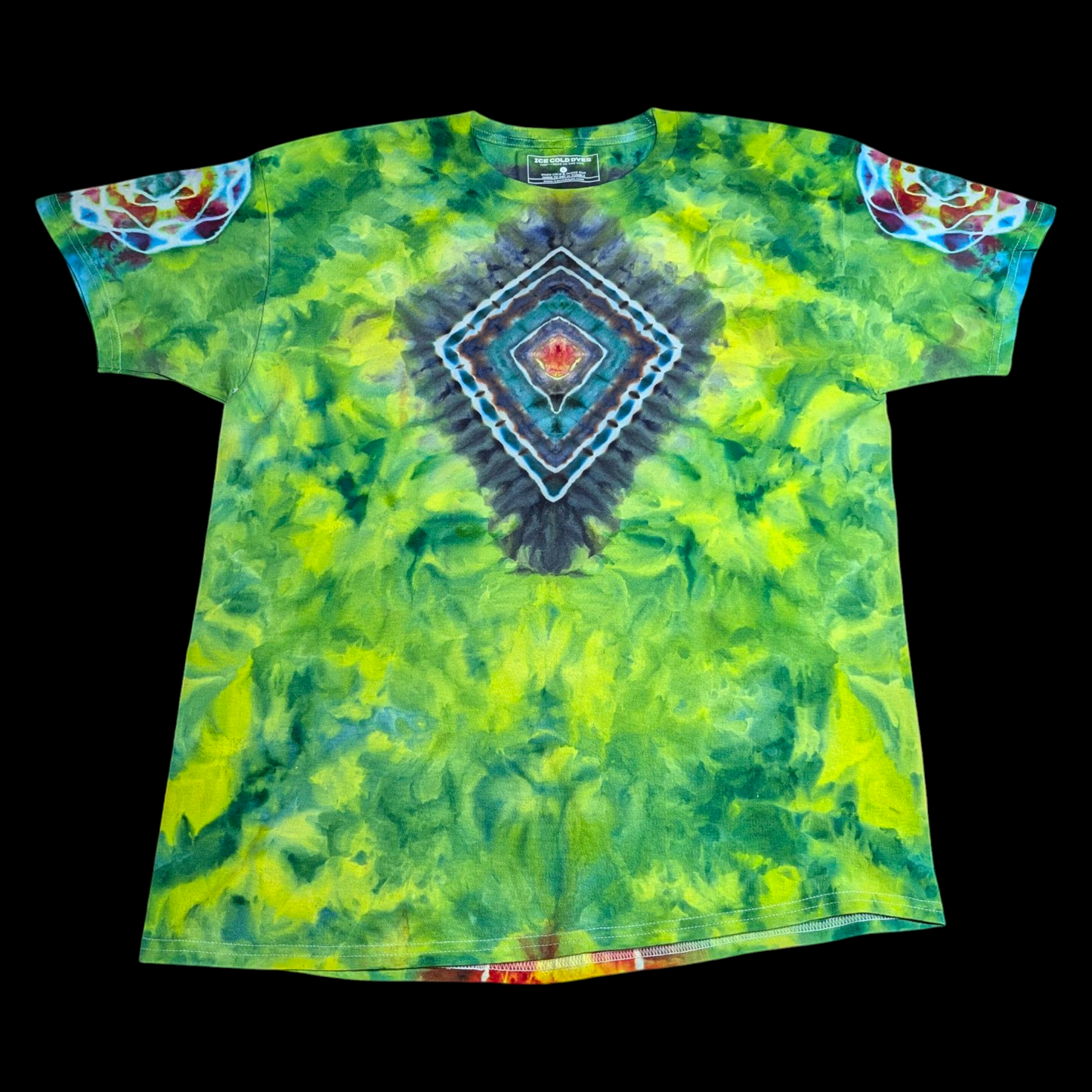 Obsidian Bloom - Large Ice Dyed Shirt