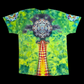 Obsidian Bloom - Large Ice Dyed Shirt - one of a kind wearable art