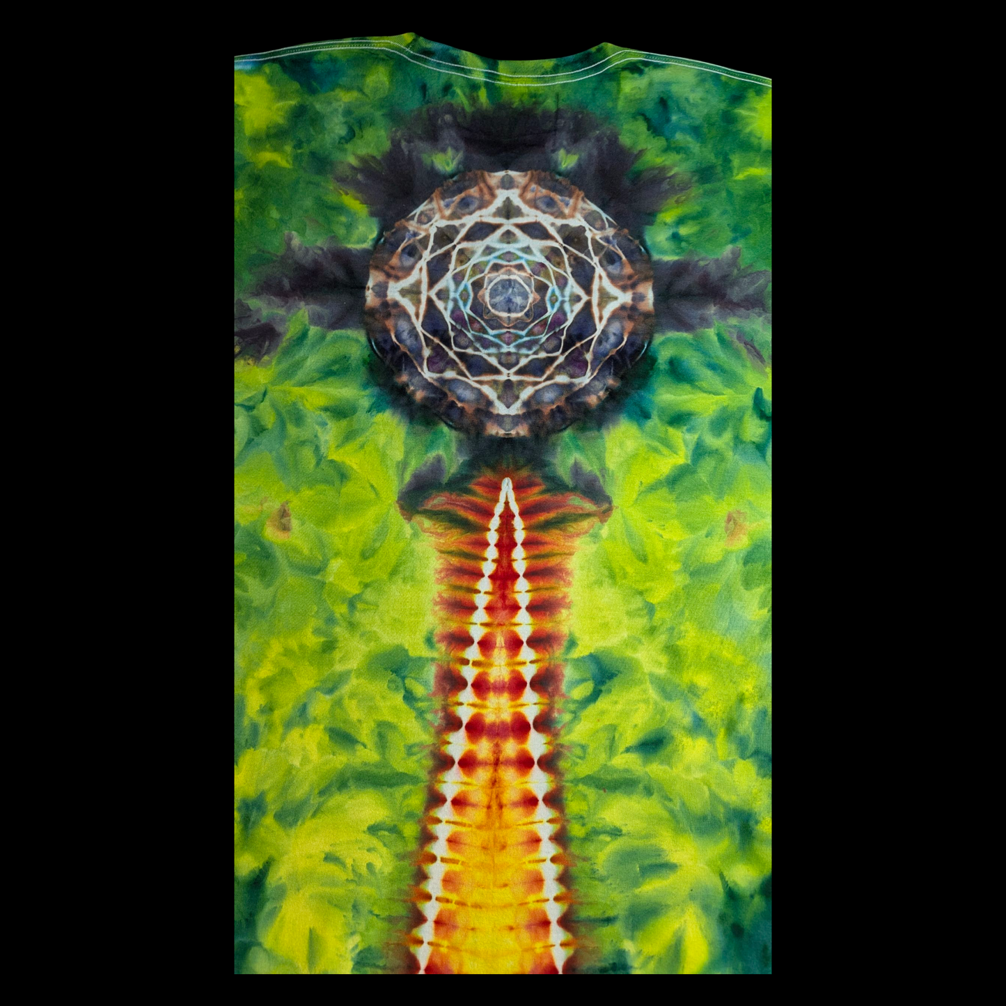 Obsidian Bloom - Large Ice Dyed Shirt