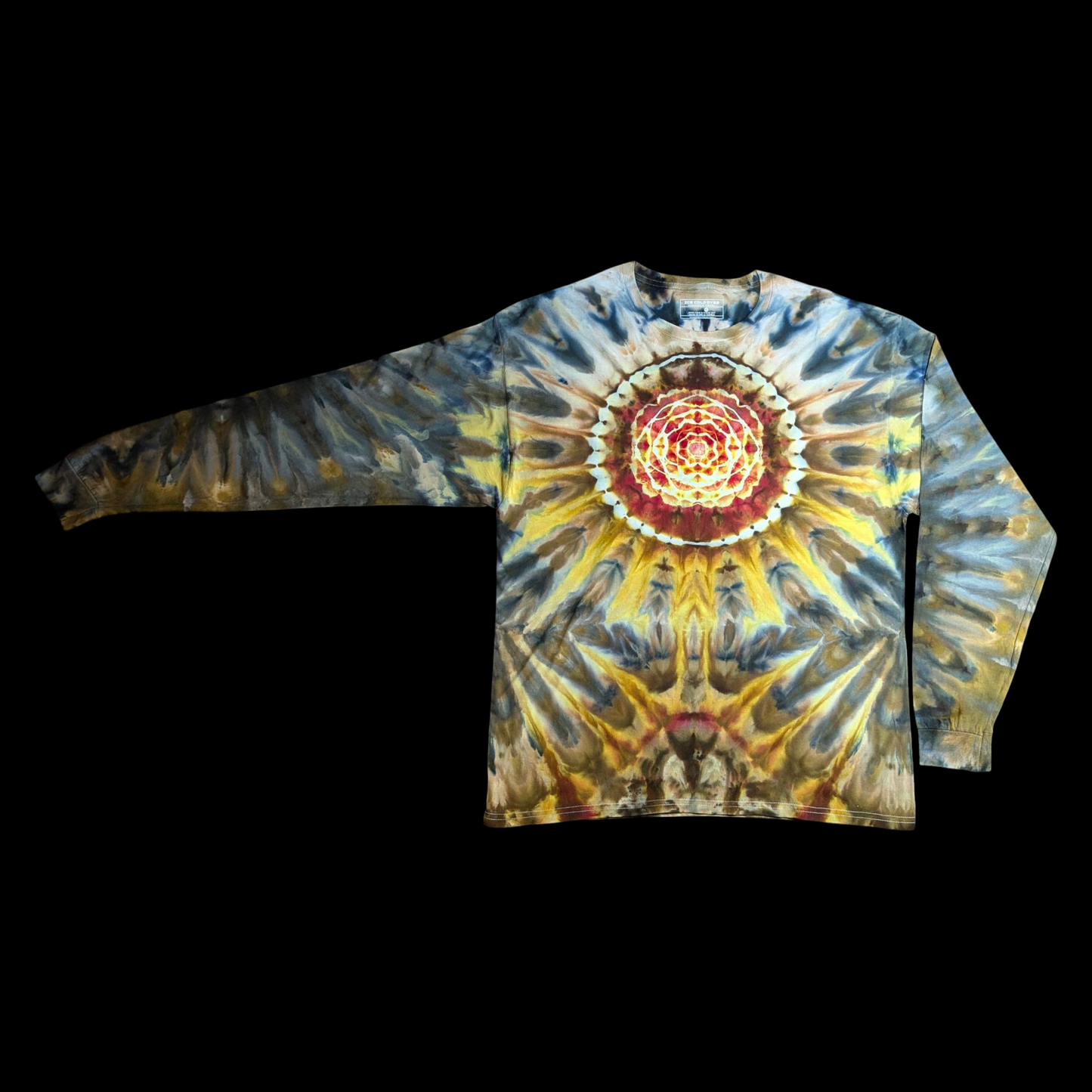 Ocean Abyss - Medium Ice Dyed Long Sleeve Shirt