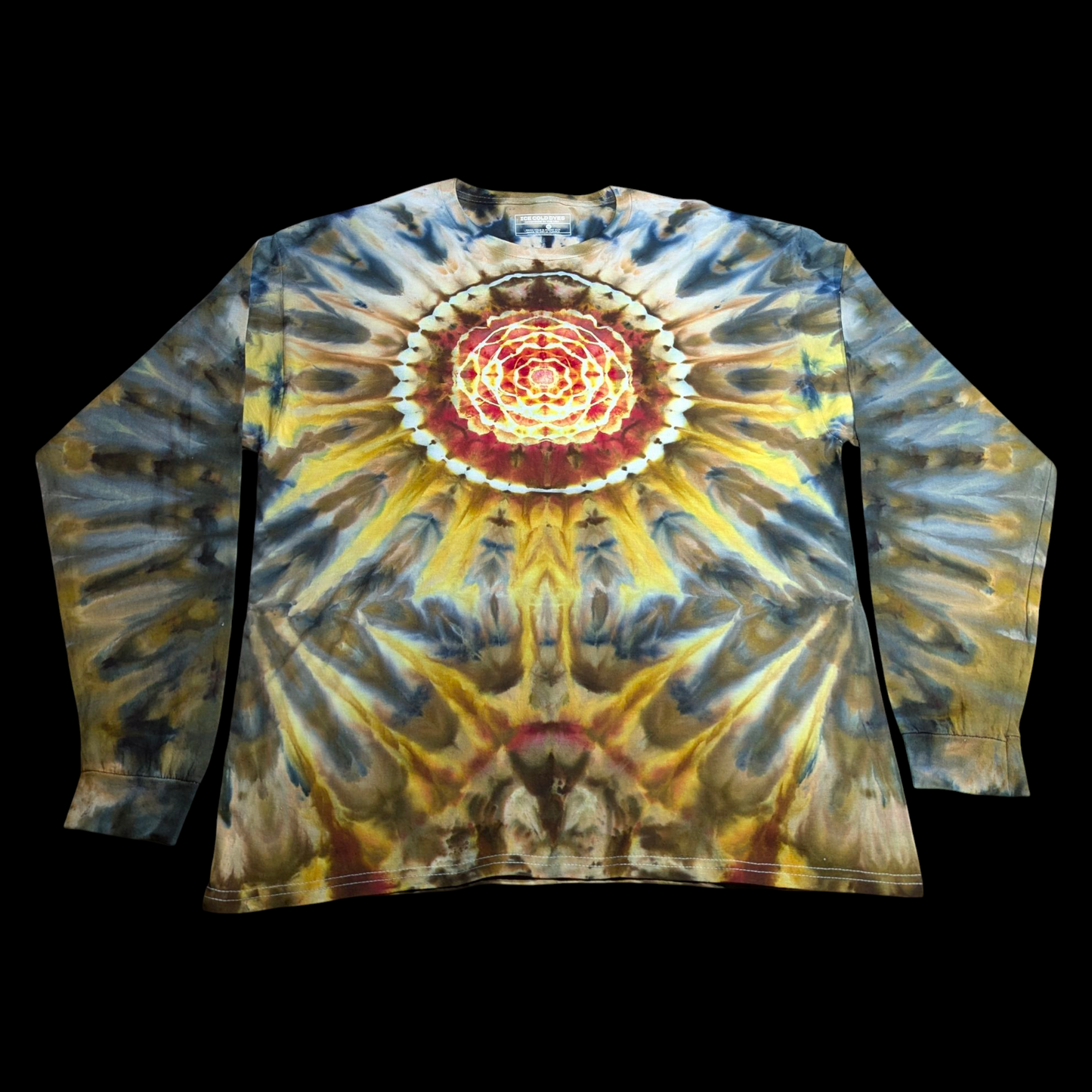 Ocean Abyss - Medium Ice Dyed Long Sleeve Shirt