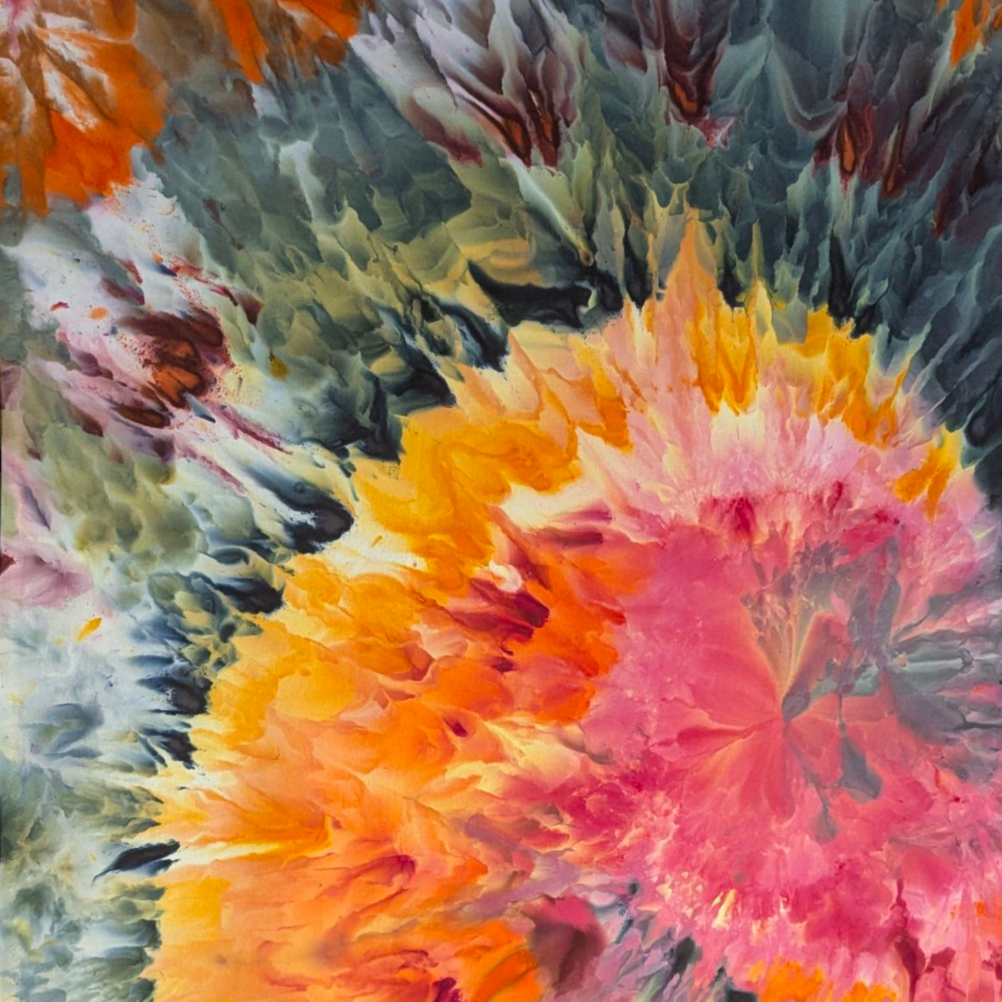 Fireburst Flow - 58"x58"