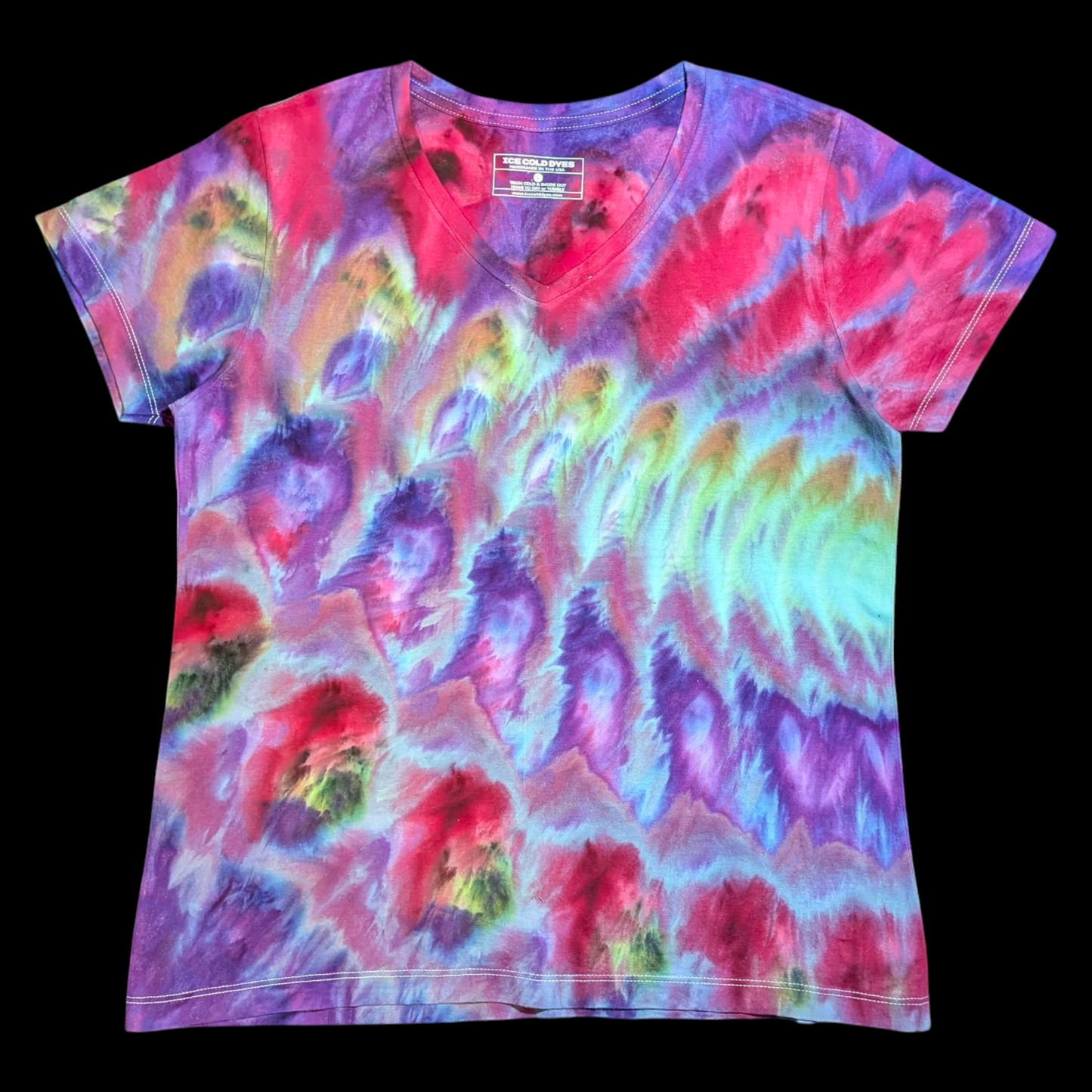 Color Clusters - Large Ladies Cut V-Neck