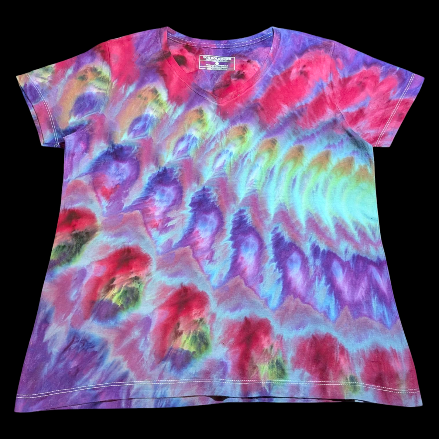 Color Clusters - Large Ladies Cut V-Neck