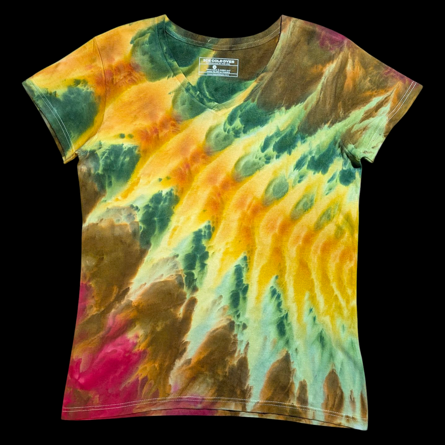 Sunshine Fractal - Medium Ladies V-Neck