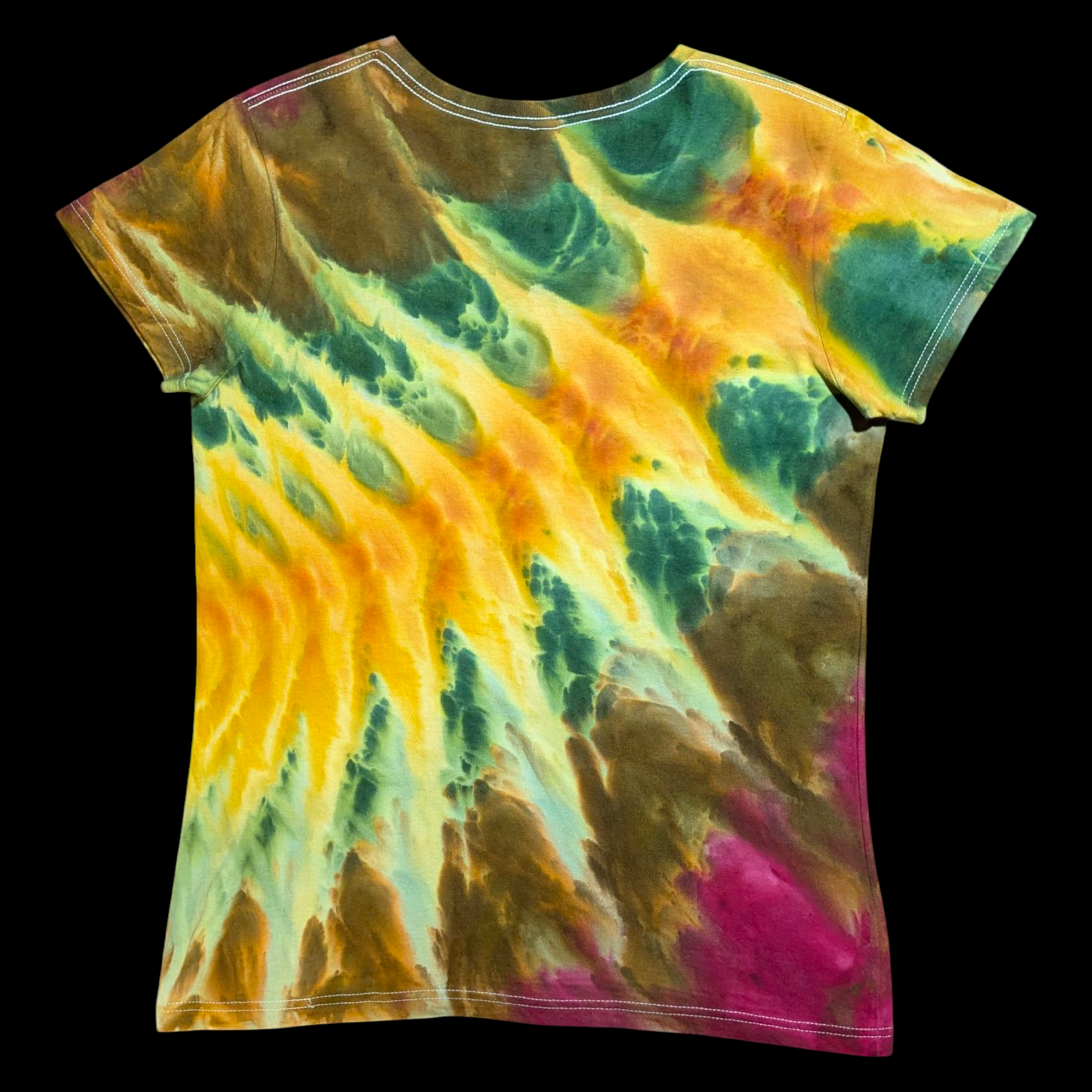 Sunshine Fractal - Medium Ladies V-Neck