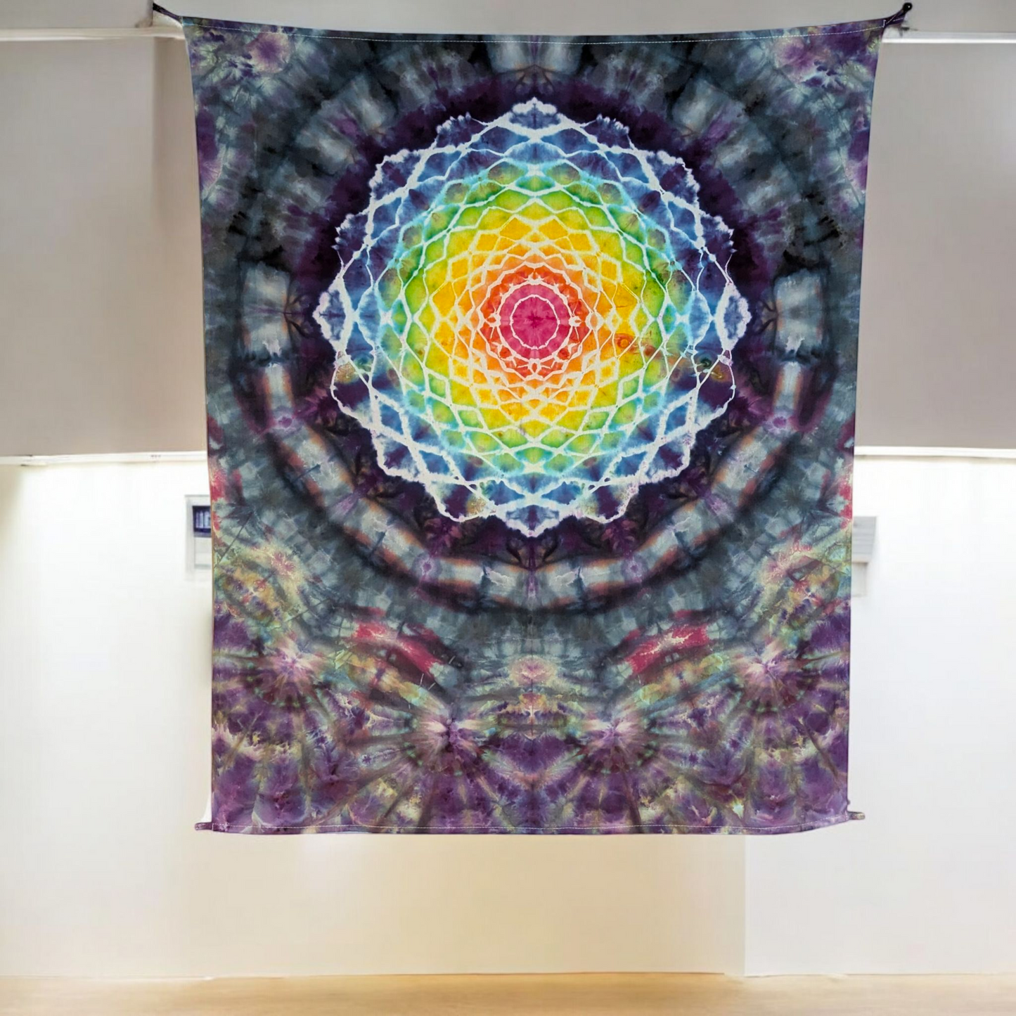 All Seeing Iris - Small Ice Dyed Tapestry