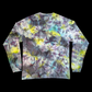 Floral Dark Boost - Large Long Sleeve Ice Dyed Shirt