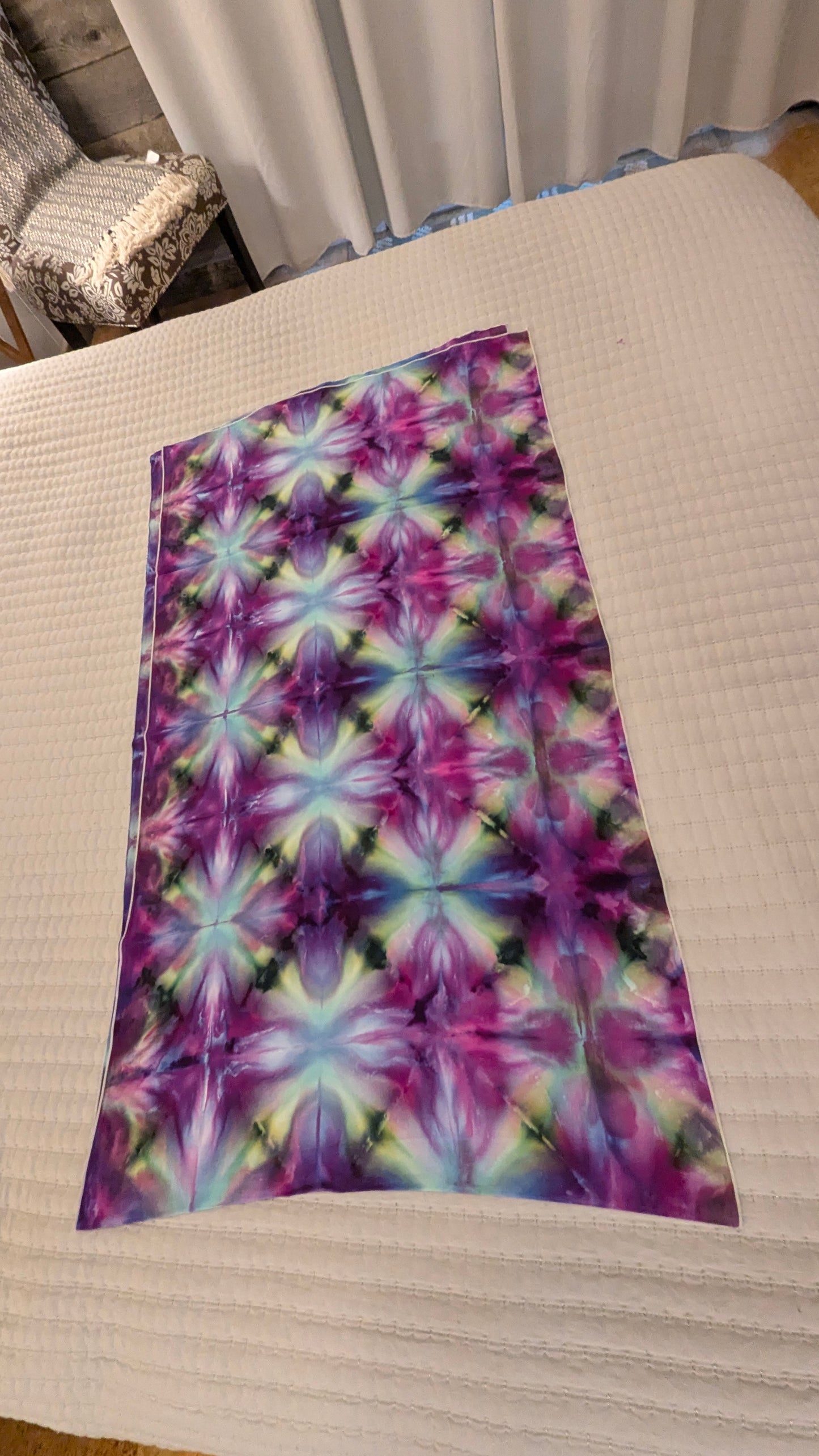 Lavender Grass - Soft Rayon Ice Dyed Scarf 82"x22"