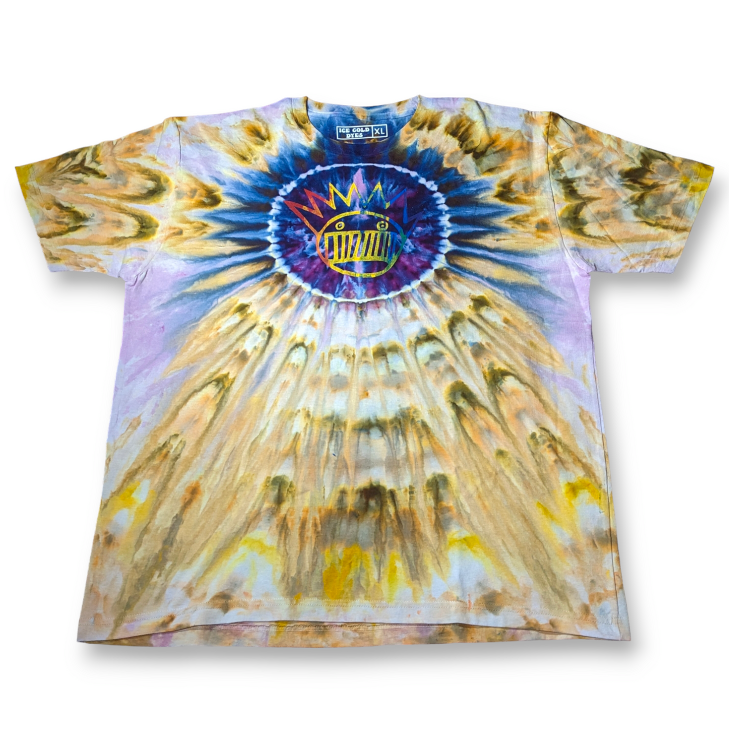 Purple Rainbow Boognish Burst - XL Ice Dyed Ween Inspired Shirt