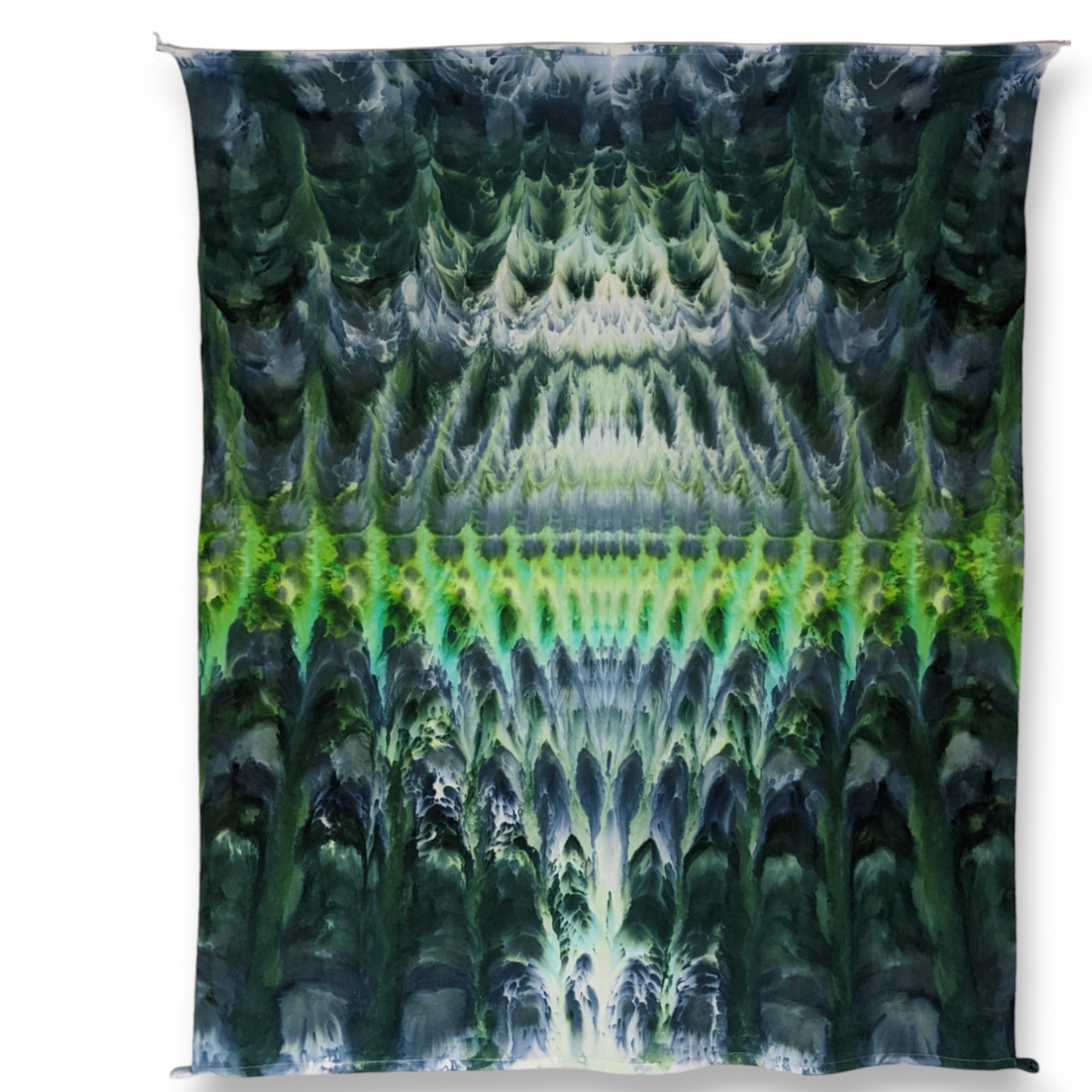 Which Way Is Up? 42"x38" Ice Dyed Tapestry