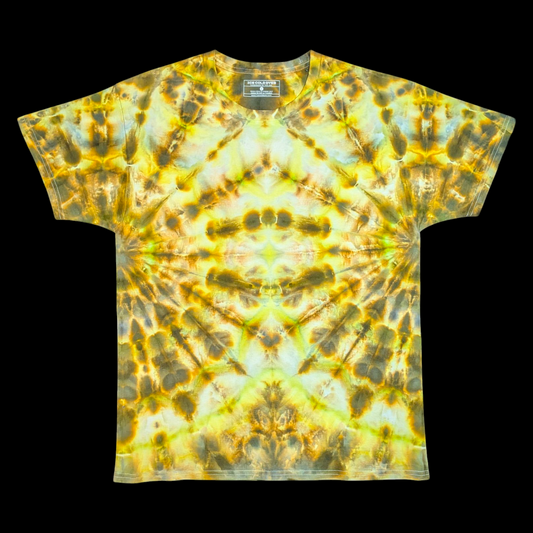 Yellow Fanfare - Large Ice Dyed Shirt