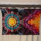 Floating Mandala Burst - Soft Rayon Ice Dyed Tapestry / Sarong