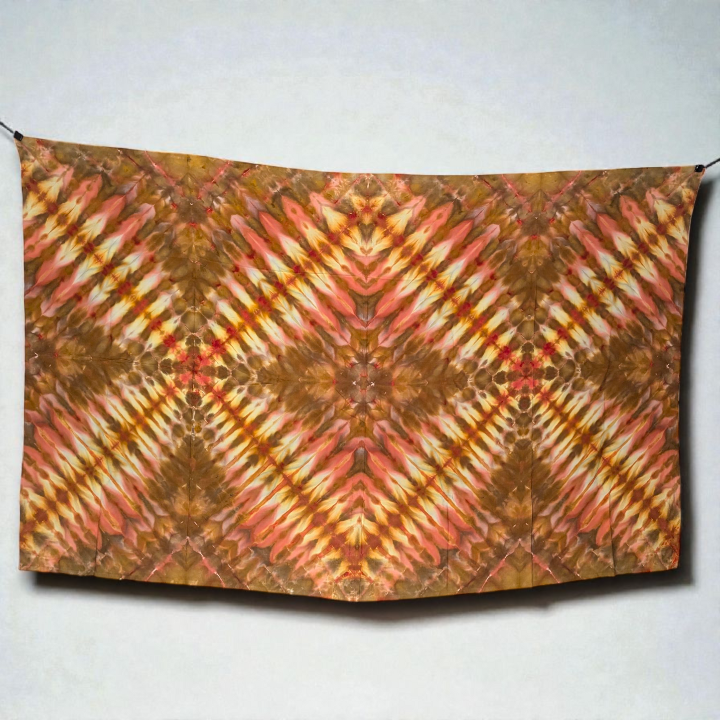 Autumnal Crosses - Soft Rayon Ice Dyed Tapestry / Sarong